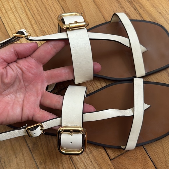 ZARA SANDALS 9 white strapped - Picture 8 of 8